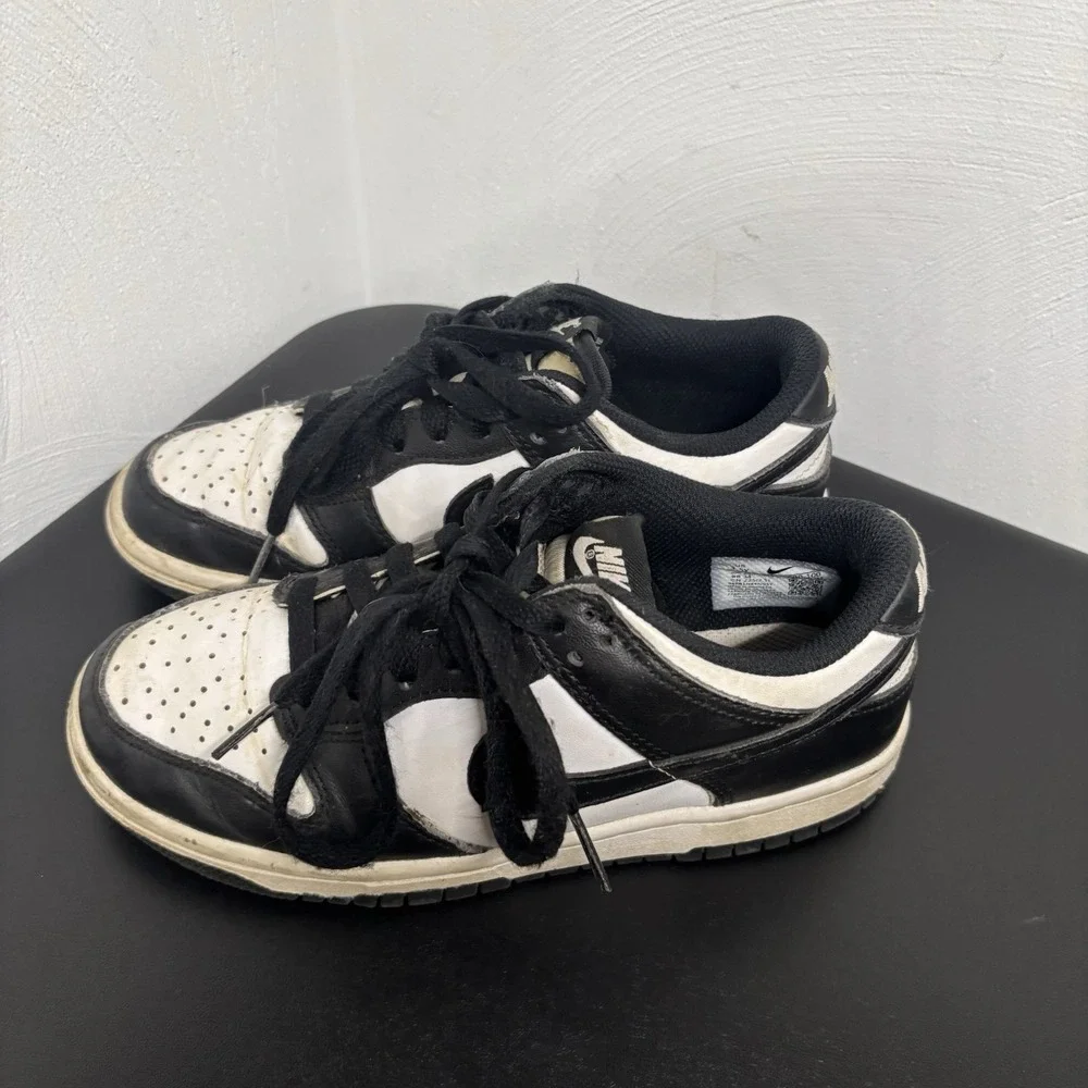 Nike Dunk Low Black White Panda‎ Sneakers Shoes 3.5Y CW1590-100 Casual Kids Mens